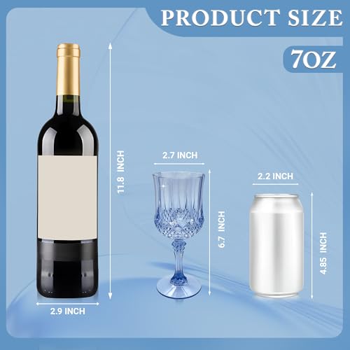 100Pack Plastic Wine Glasses (100 Count)