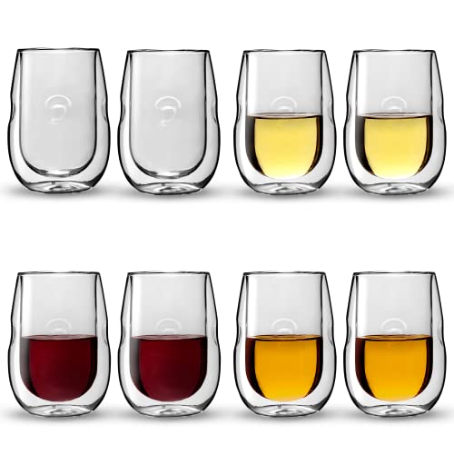 Moderna Artisan Series Double Wall Insulated Wine Glasses
