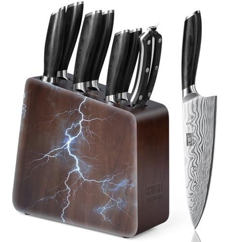 8 Pieces Knife Set with Magnetic Block (8 Count)