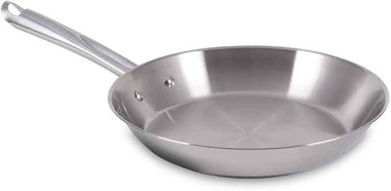 T-Fal Gourmet Stainless Steel Fry Pan 12.5 Inch Induction Compatible Skillet Pan, Fast and Even Heating, Oven Safe to 500F, Professional Grade Cookware for Home Chefs
