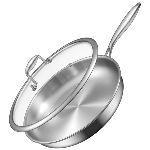 12 Inch Tri Ply Stainless Steel Frying Pan