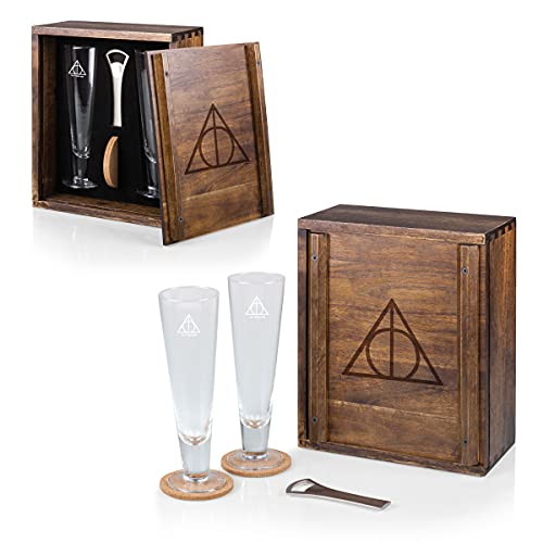 Harry Potter Deathly Hallows Drinking Glasses Gift Set