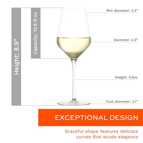White Wine Glasses Set of 6 (6 Count)