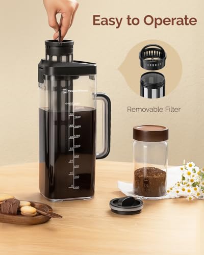 Cold Brew Coffee Maker (Black / 64 oz)