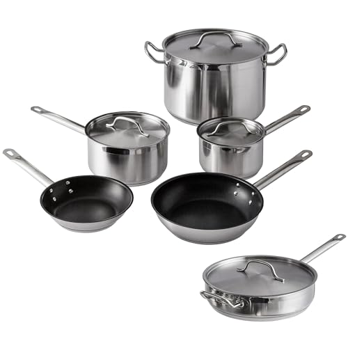 Stainless Steel Pots And Pans Set (10 Count)