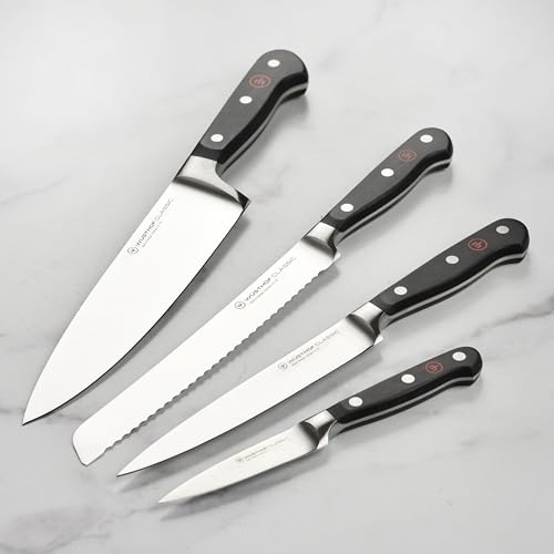 Wusthof Classic 7 Piece Knife Set with Acacia Block (7 Count)
