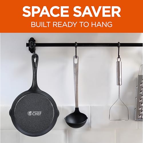 3 Piece Cast Iron Skillet Set (6", 8", 10" Skillet Set)