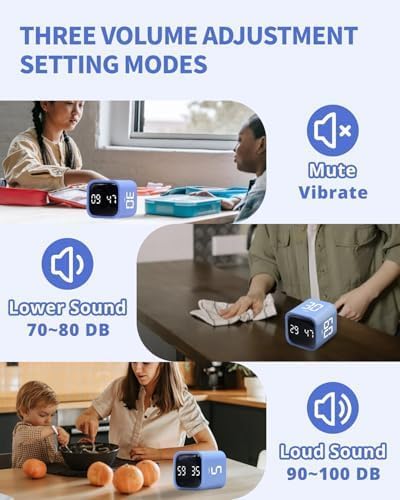 Productivity Timer Flip Gravity Sensor Cube Timer Countdown & Countup