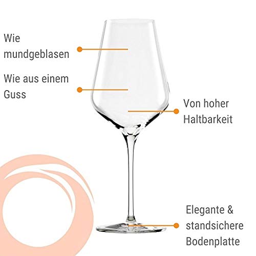 Red Wine Glasses Quatrophil Set of 6 (6 Count)