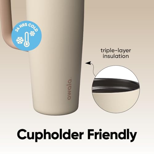 FreeSip Tumbler Stainless Steel Water Bottle 30 oz Lightly Toasted (Lightly Toasted / 30 Ounces)