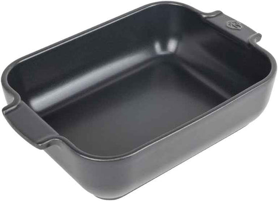 Peugeot - Appolia Rectangular Oven Dish - Ceramic Baker with Handles - Slate, 8 x 6 x 2 inches