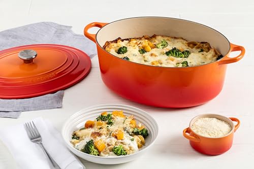 Enameled Cast Iron Oval Dutch Oven