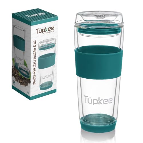Double Wall All Glass Tumbler (Cyan)