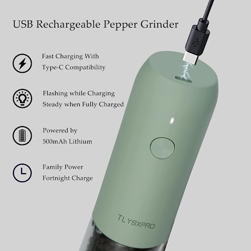 Electric Salt and Pepper Grinder Set (Sage)