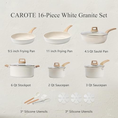 16pcs Nonstick Cookware Sets