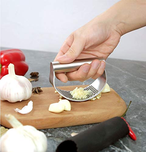 Garlic press kitchen tool garlic peeler professional ginger crusher ergonomic labor