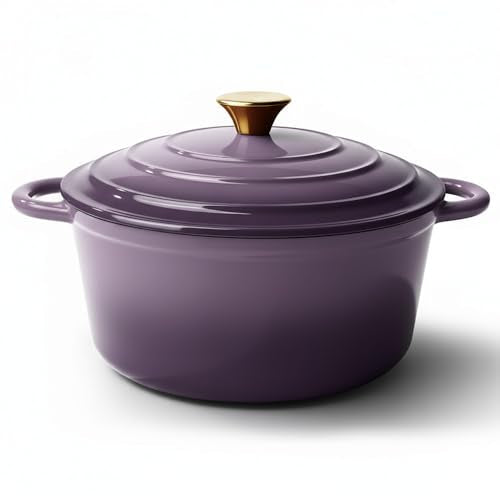 4.5 Quart Dutch Oven Pot with Lid (4.5 QT / Purple)