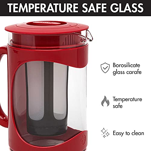 Burke Deluxe Cold Brew Iced Coffee Maker (1.6 Quart / Red)