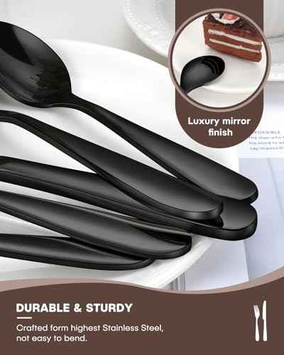 Black Silverware Set (40 Count)