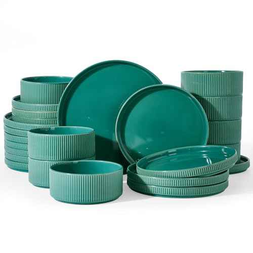 Stoneware Dinnerware Sets for 8 (24 Count)