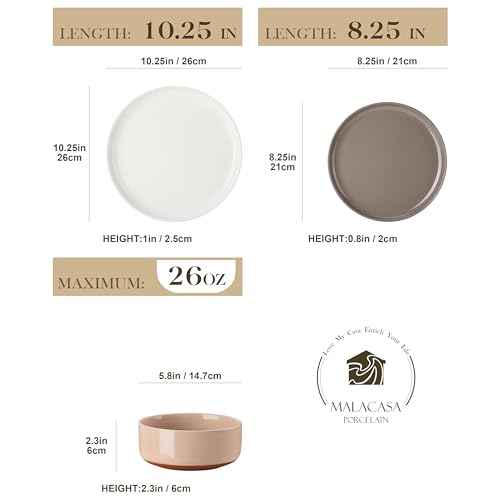 Plates and Bowls Sets (12 Count)