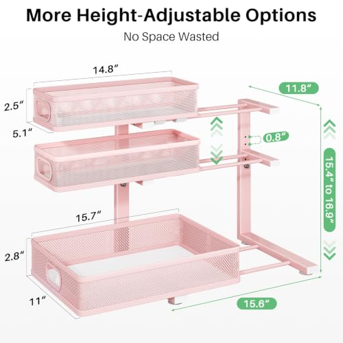 Under Sink Organizer (Pink / 1 Pack)