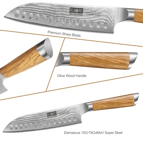 Damascus Kitchen Knife Set 3PCS (3 Count)