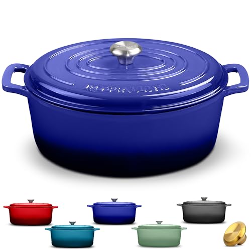 Signature Enameled Cast Iron Oval Dutch Oven