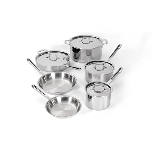 D3® Stainless Steel 10 Piece Cookware Set