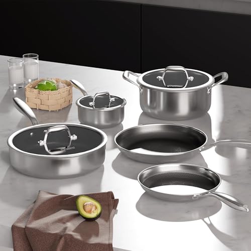 Hybrid Stainless Steel Cookware Set (8 Count)
