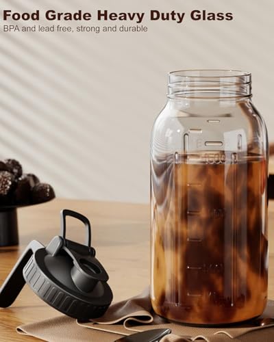 2 Pack Cold Brew Coffee Maker (2 Pack 64oz - Black)