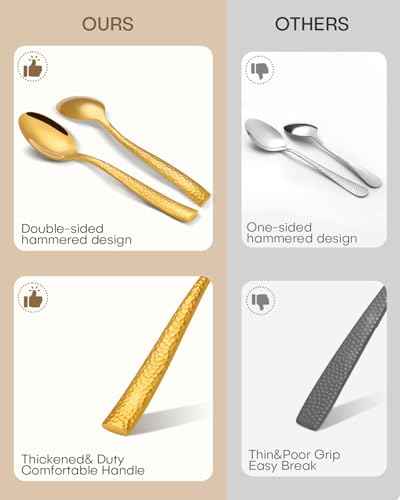 Gold Silverware Set (20 Count)