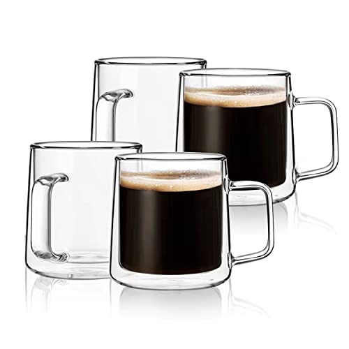 10oz Glass Coffee Mugs (10oz(4 pack))