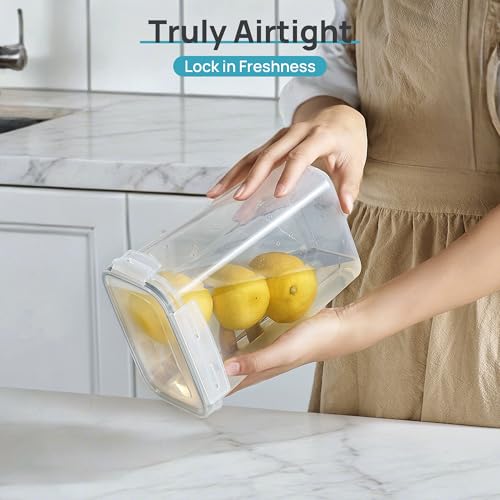 Airtight Food Storage Containers with Lids (Gray)