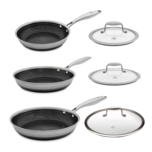 6 Piece Hybrid Fry Pan Set