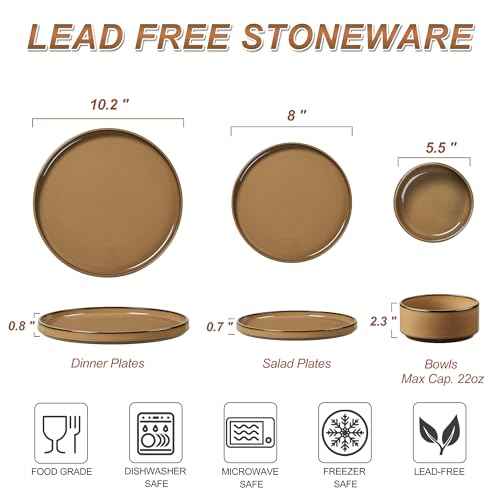 24 Piece Stoneware Dinnerware