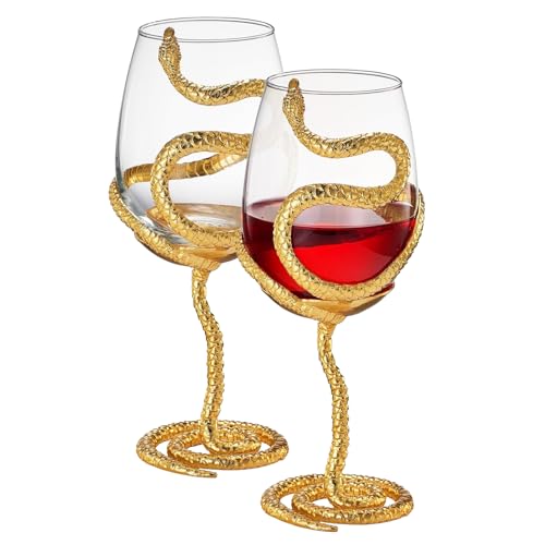 Stemmed Snake Wine Glasses