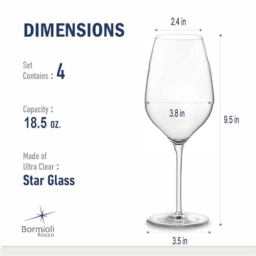 InAlto Tre Sensi Large Wine Glasses Set of 4