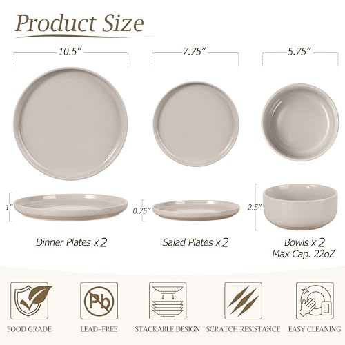 Dinnerware Dishes Sets for 2