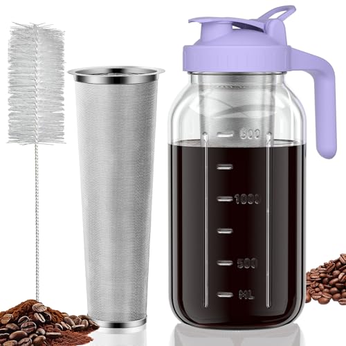 Cold Brew Coffee Maker (64 Ounces / Purple)
