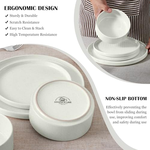 Stoneware Dinnerware Sets (12 Count)