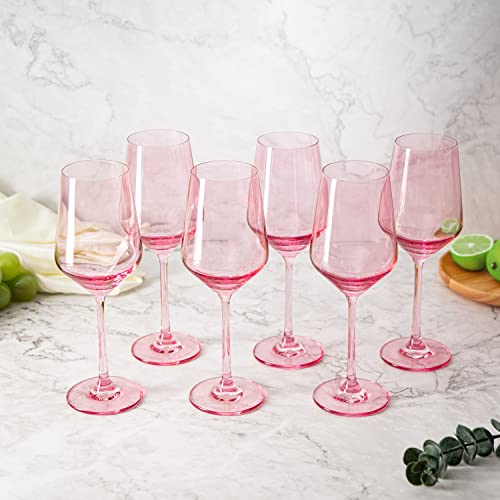 Pink Wine Glasses Stemware Collection (6 Count)