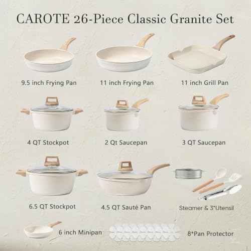 26pcs Pots and Pans Set