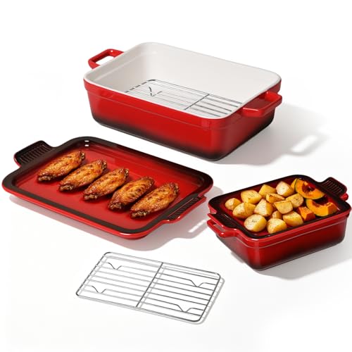 Ceramic Casserole Dish for Oven (6 Count)
