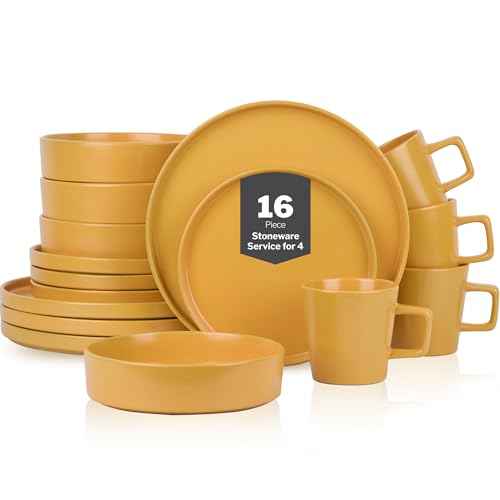 Cleo Stoneware Dinnerware Set (16 Count)