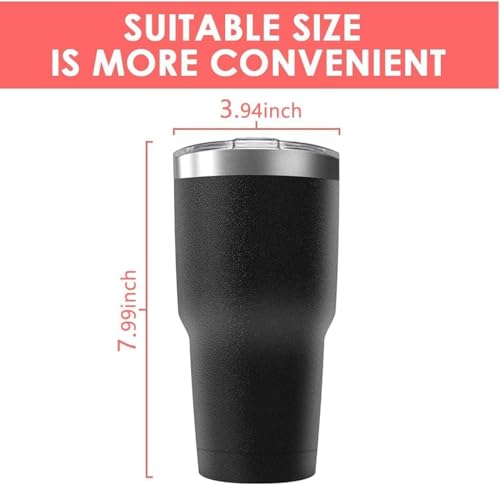 30oz Stainless Steel Travel Mug with Lid (Black / 25 Count (Pack of 1))