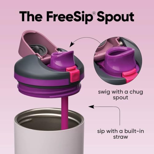 FreeSip Tumbler Stainless Steel Water Bottle 40 oz Dreamy Field (Dreamy Field / 40 Ounces)