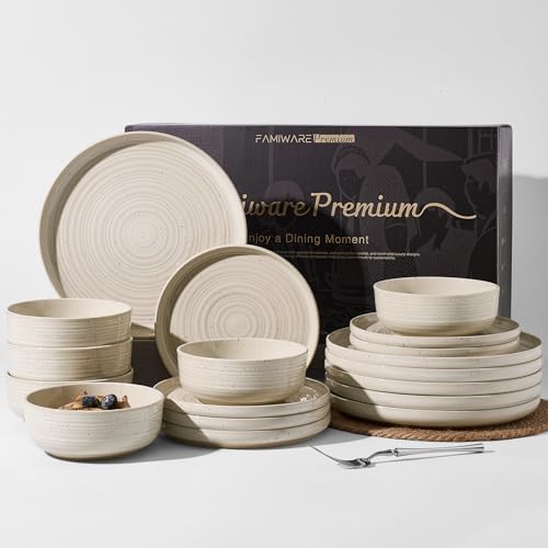 Stoneware Dinnerware Sets for 6 (18 Count)