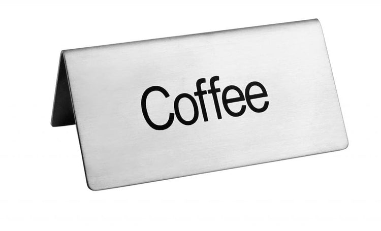 Stainless Steel Table Tent Sign (6 Count)