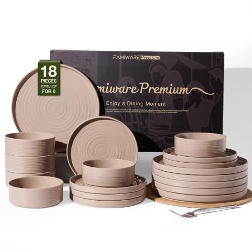 Stoneware Dinnerware Sets (18 Count)